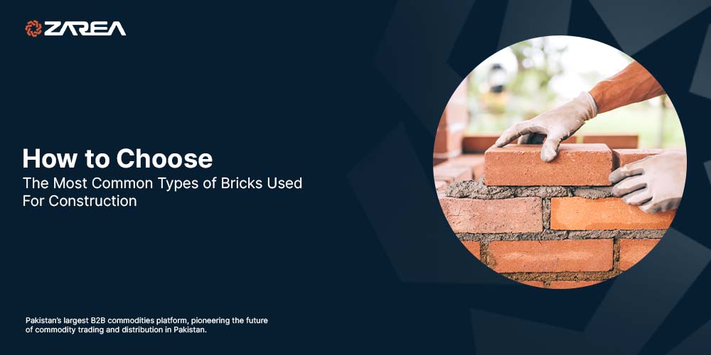 These are common types of bricks for Construction. Zarea is a B2B Commodities Marketplace that provides different types of bricks in Pakistan.