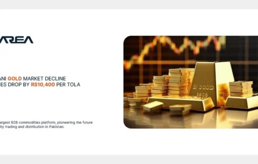 Pakistani gold market decline a notable slump, as prices sharply dropped by Rs10,400 per tola. What caused this abrupt change?