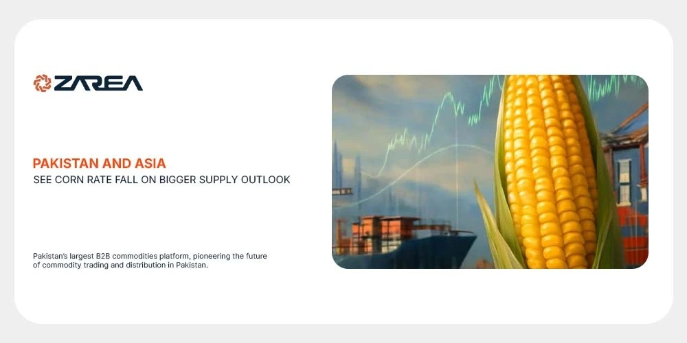 Corn rate falls as U.S. projects record harvest, pressuring global prices. Learn how cheaper corn impacts Pakistan and Asian markets