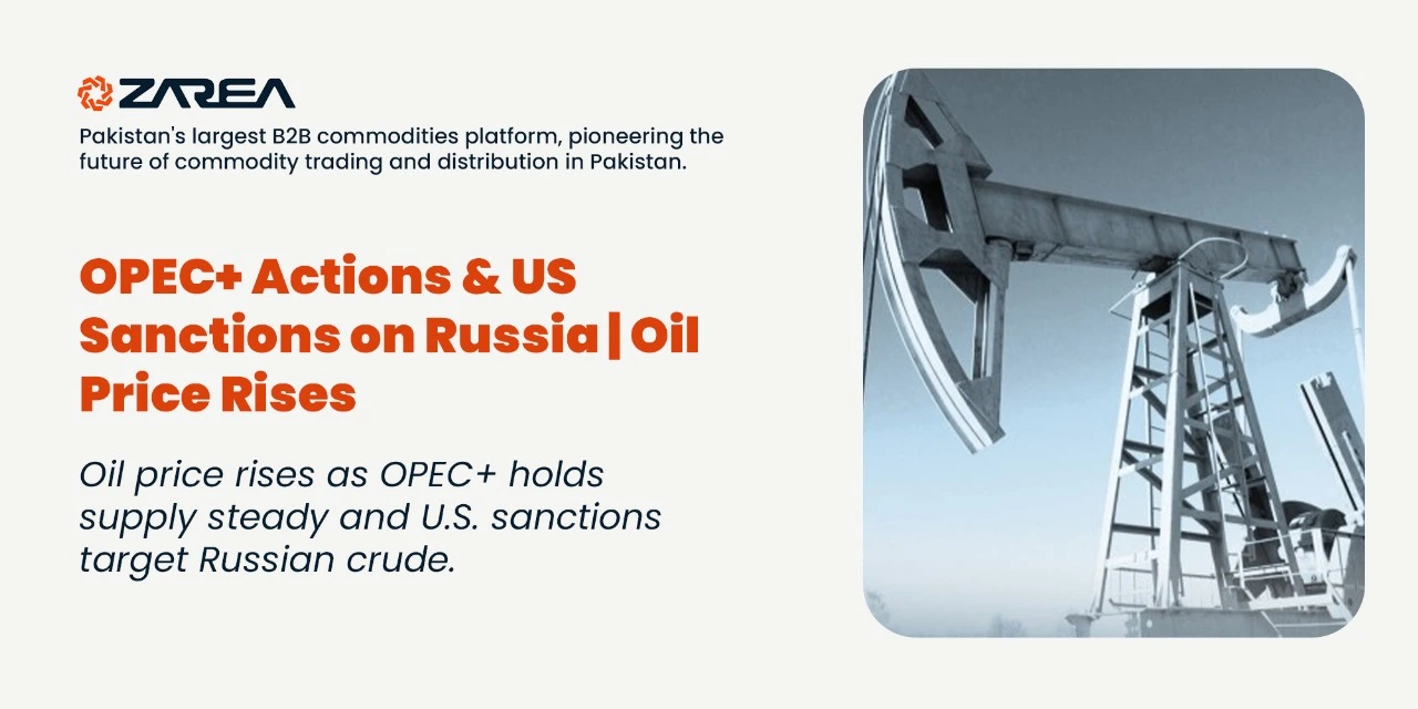 Oil prices rise as OPEC+ holds supply steady & U.S. sanctions target Russian crude. Explore it's impact on Asia and Pakistan.