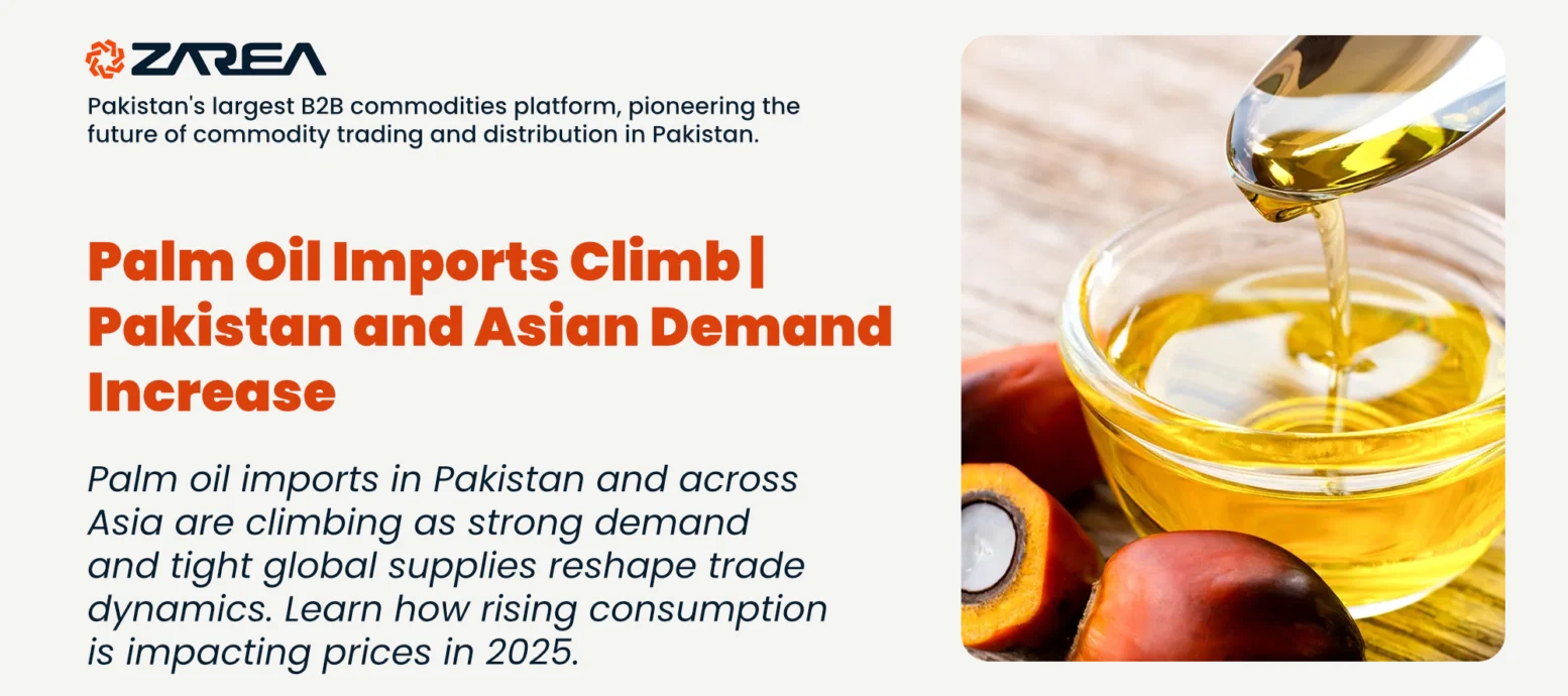 Palm oil imports in Pakistan and across Asia are climbing as strong demand and tight global supplies reshape trade dynamics in 2025.