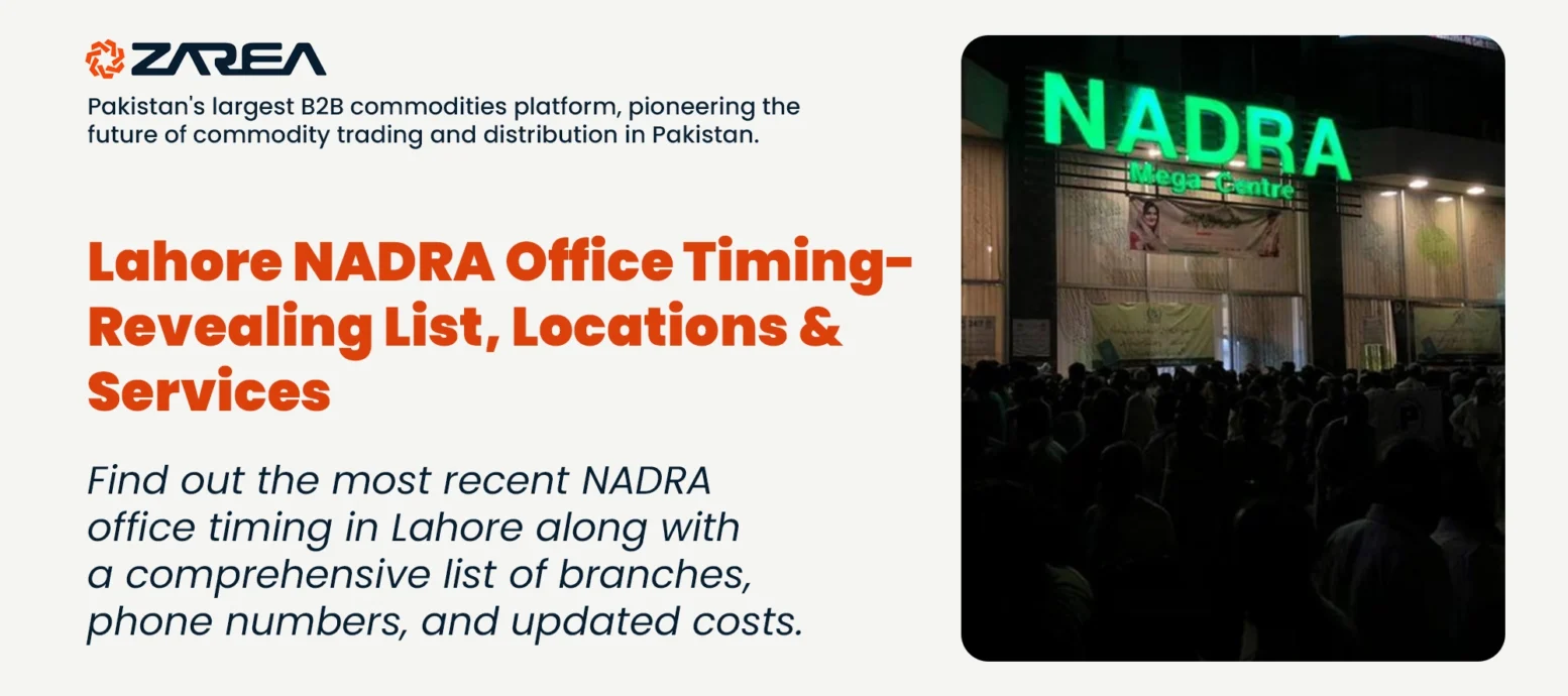 Find out the most recent NADRA office timing in Lahore along with a comprehensive list of branches, phone numbers, and updated costs.